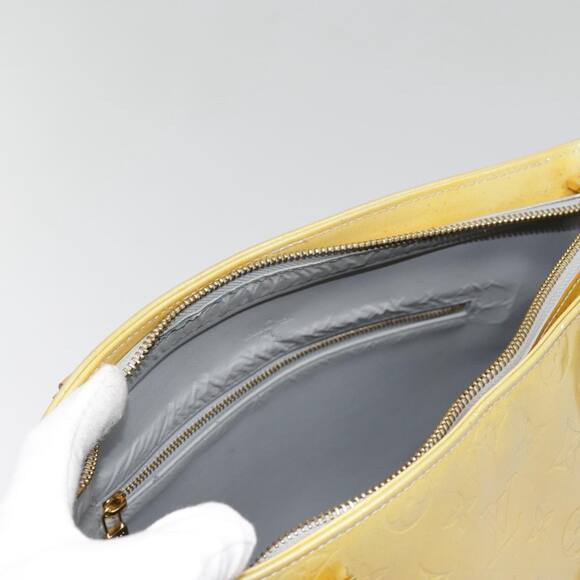 LOUIS VUITTON Monogram Vernis Houston Hand Bag Gris M91053 - Picture 9 of 16